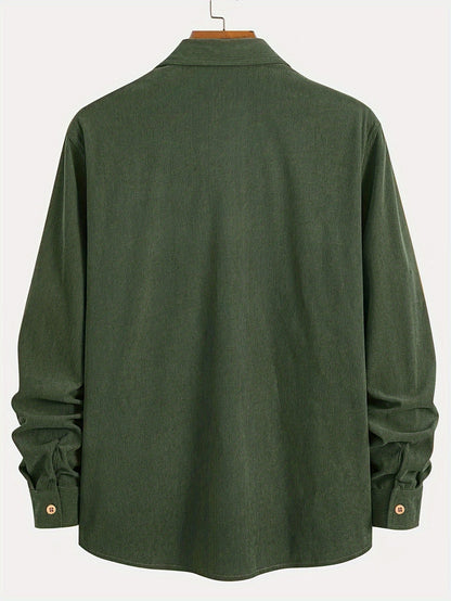 Felipe - Casual corduroy overhemd met knopen